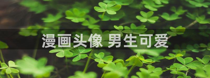羞羞漫画ova在线观看：漫画头像 男生可爱